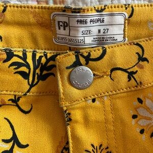 NWT Free People Vintage:The Originals Floral Printed Super Flare Pants 27